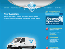 Tablet Screenshot of freewaylaundry.com